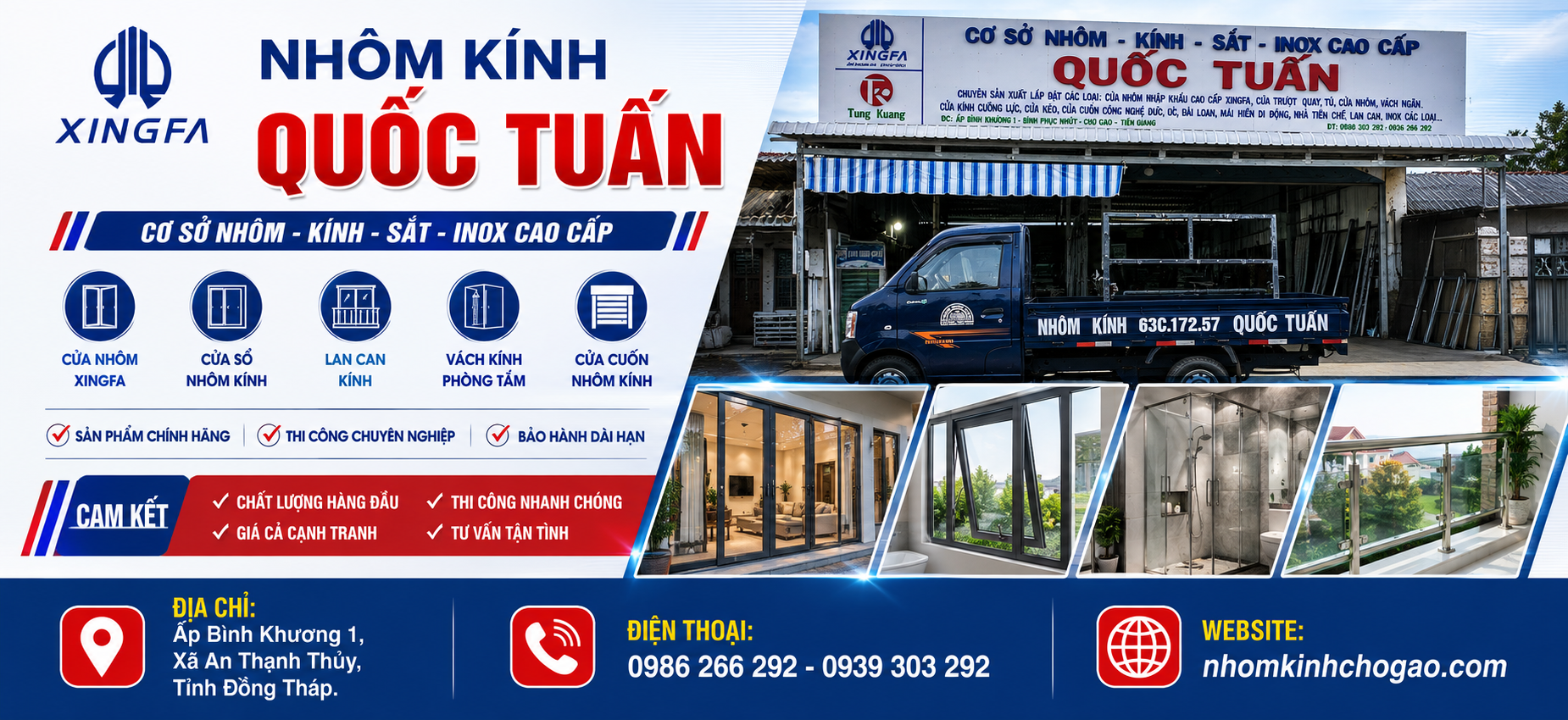 nhôm kính giá rẻ uy tín tại Đồng Tháp